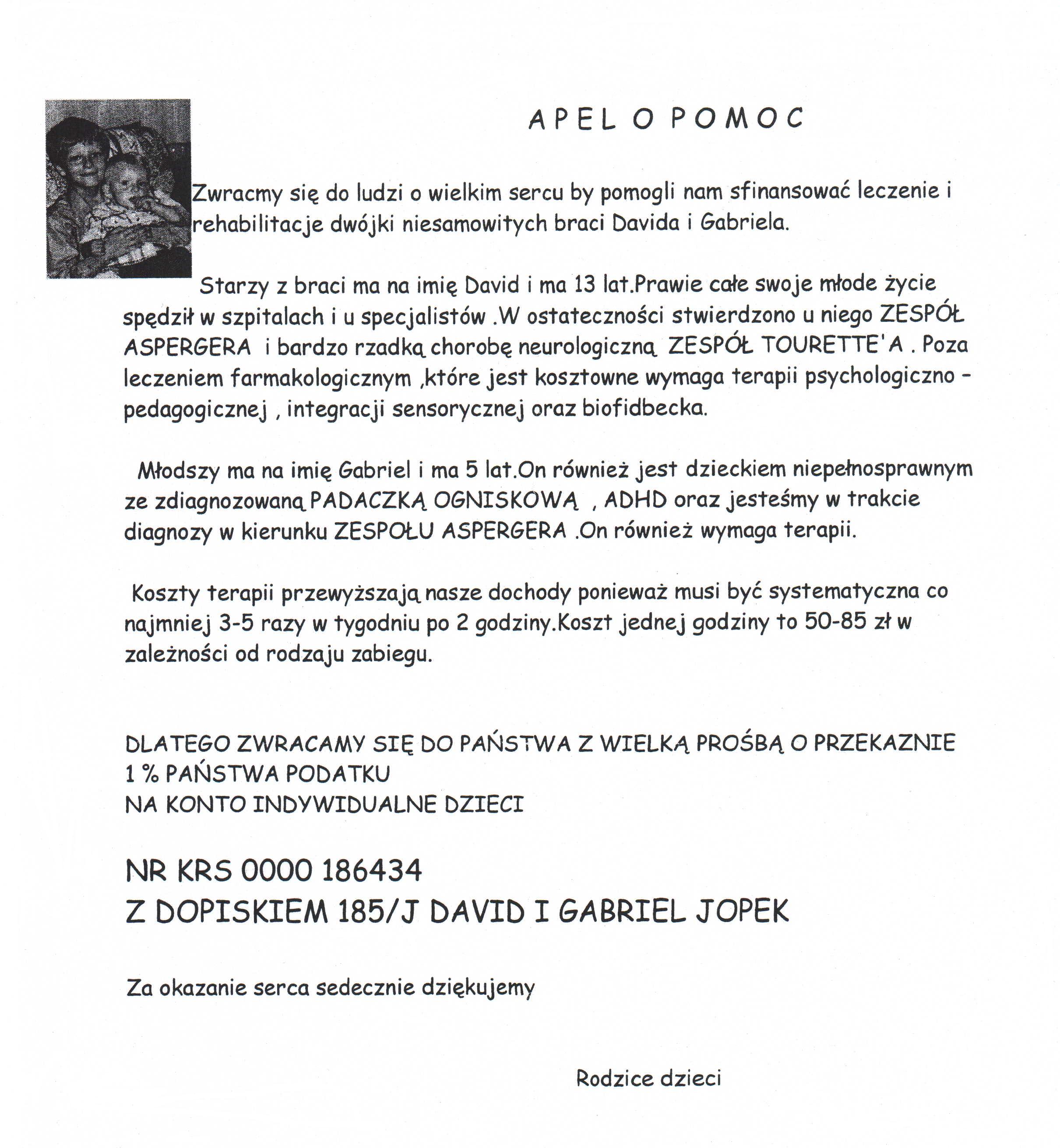 Apel o pomoc! - Zdjęcie główne