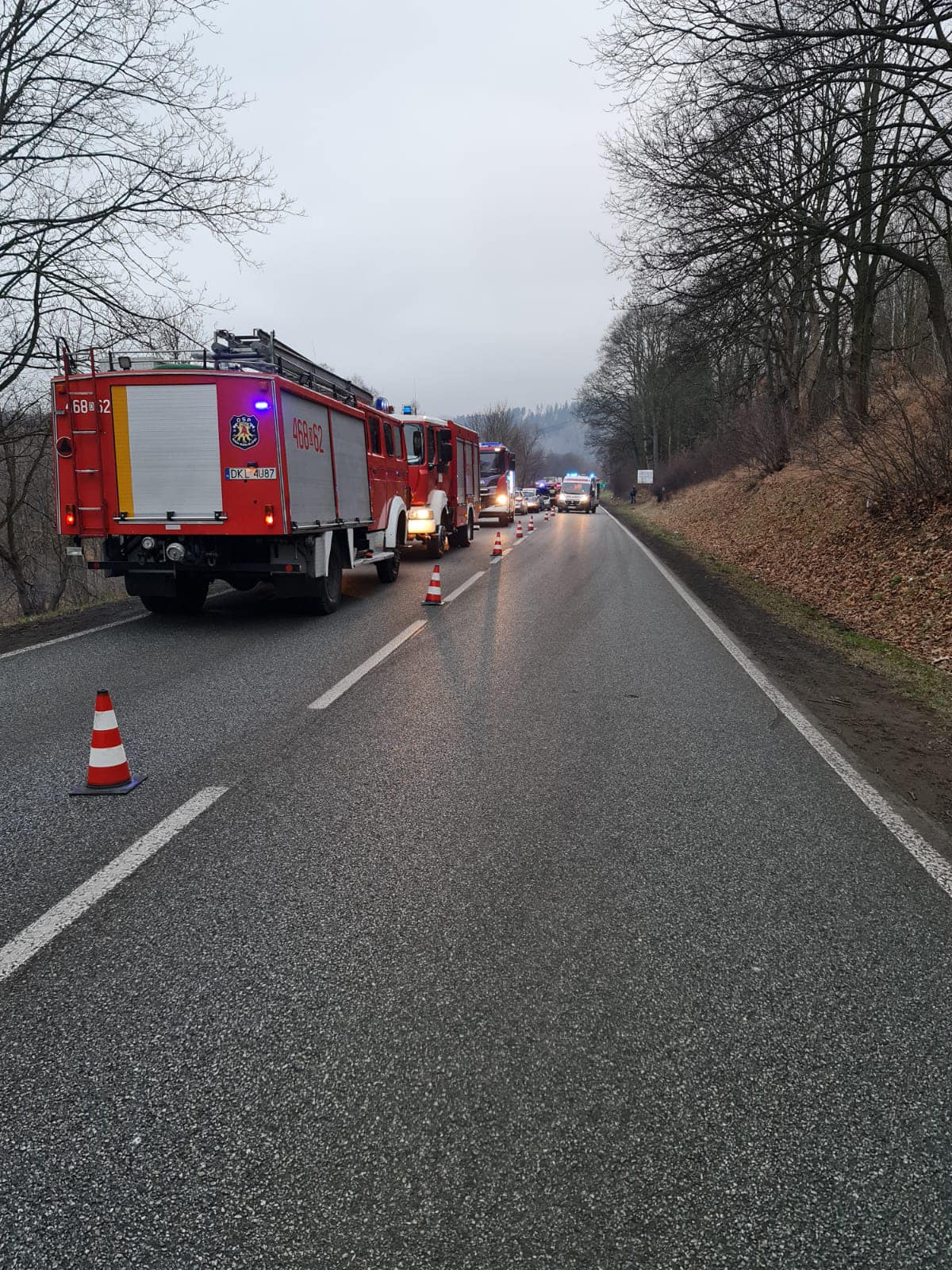 Nowa Ruda: Na miejscu wypadku pracowały 4 zastępy straży pożarnej