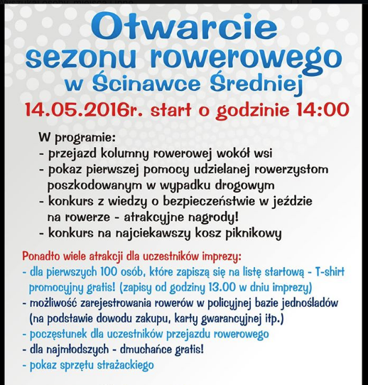 Otwarcie sezonu rowerowego - Zdjęcie główne