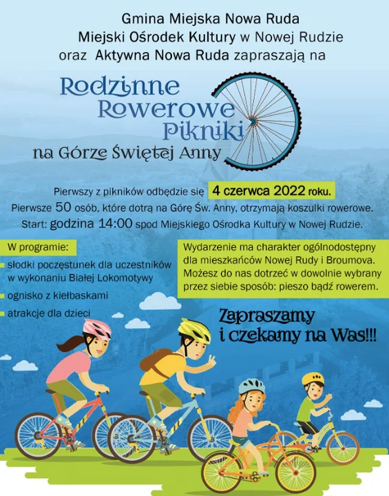 Rowerowy piknik na Górze św. Anny w Nowej Rudzie - Zdjęcie główne