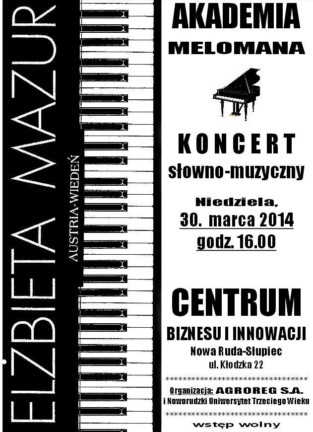 Koncert słowno- muzyczny - Zdjęcie główne