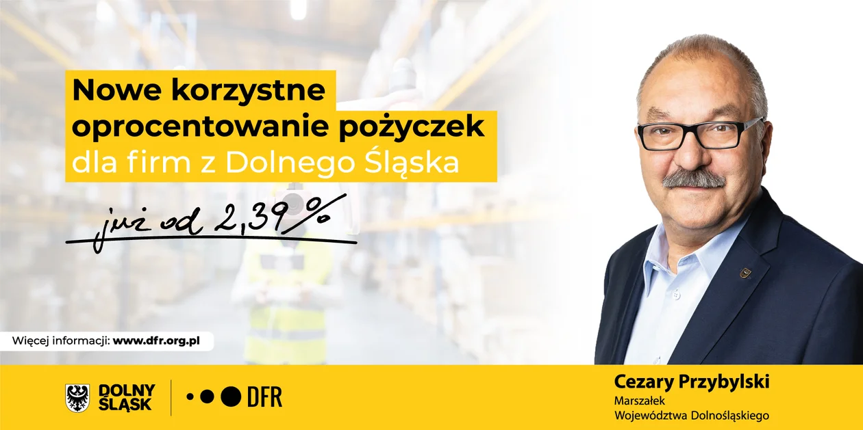 Pożyczki dla dolnośląskich firm dostępne są obecnie na wyjątkowo korzystnych warunkach, z oprocentowaniem już od 2,39% - Zdjęcie główne