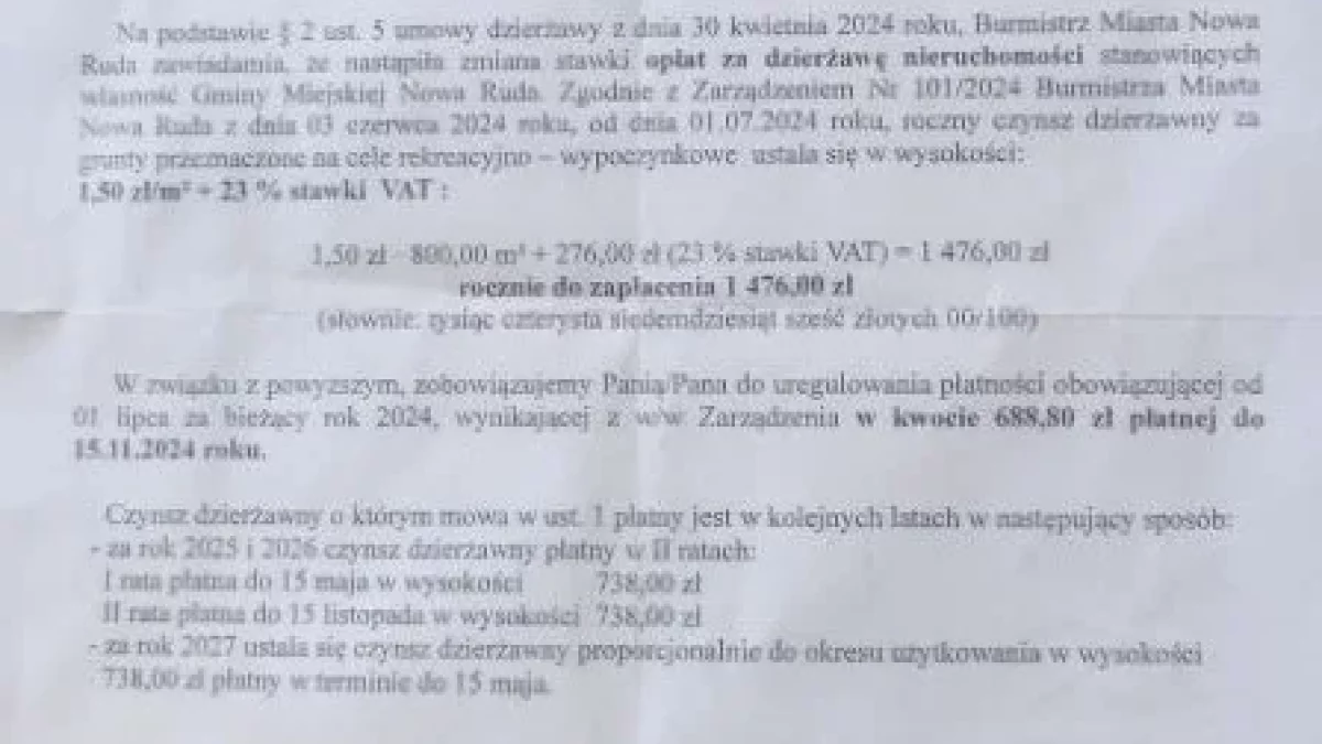 Nowa Ruda. Burmistrz się ugiął – niższe podwyżki za przydomowe ogródki - Zdjęcie główne