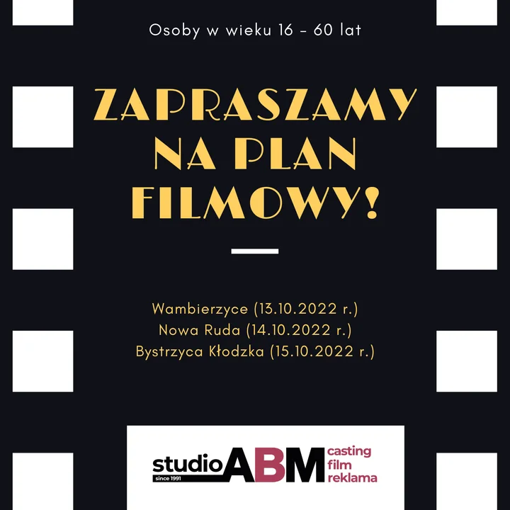 Studio ABM szuka statystów z Nowej Rudy, Wambierzyc i Bystrzycy Kłodzkiej - Zdjęcie główne