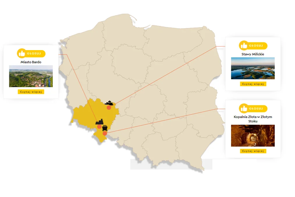 Bardo czy Kopalnia Złota w Złotym Stoku? Trwa głosowanie w konkursie na najciekawsze miejsce w Polsce - Zdjęcie główne