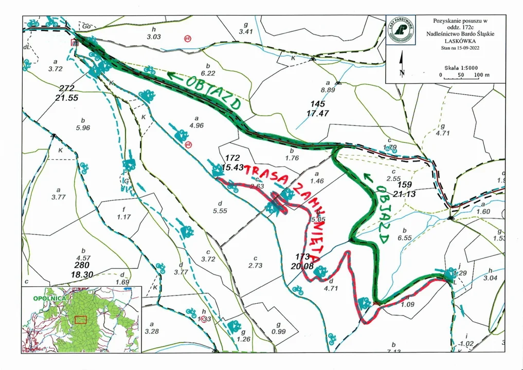 Laskówka. Utrudnienia na singletrack - Zdjęcie główne