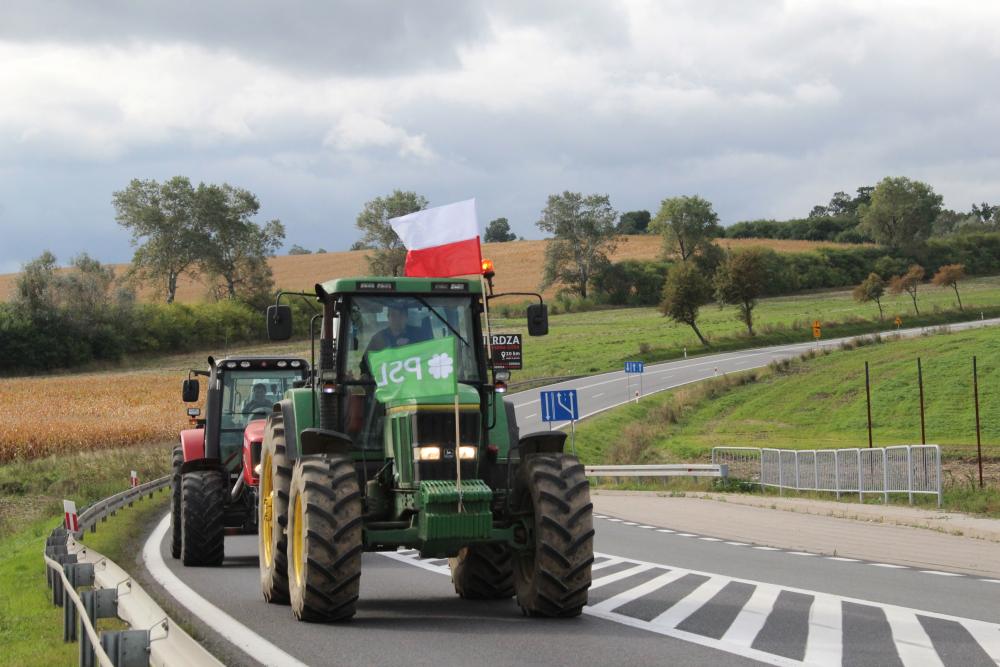 Środowy protest na ósemce.