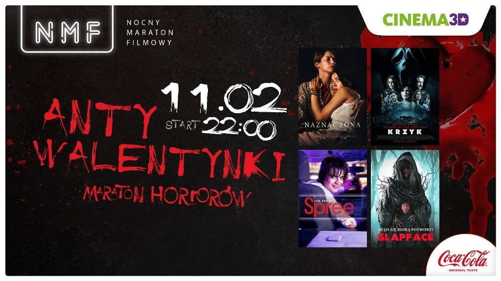 Antywalentynkowy Maraton z horrorami w Cinema3D w Kłodzku - Zdjęcie główne