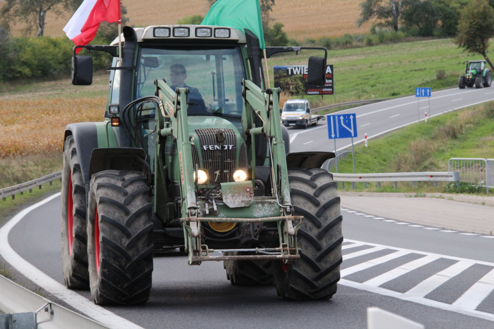 Środowy protest na ósemce.