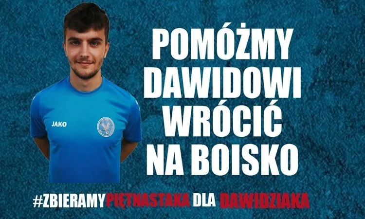 Trwa zbiórka pieniędzy dla Dawida Dawidziaka, piłkarza ząbkowickiego Orła - Zdjęcie główne