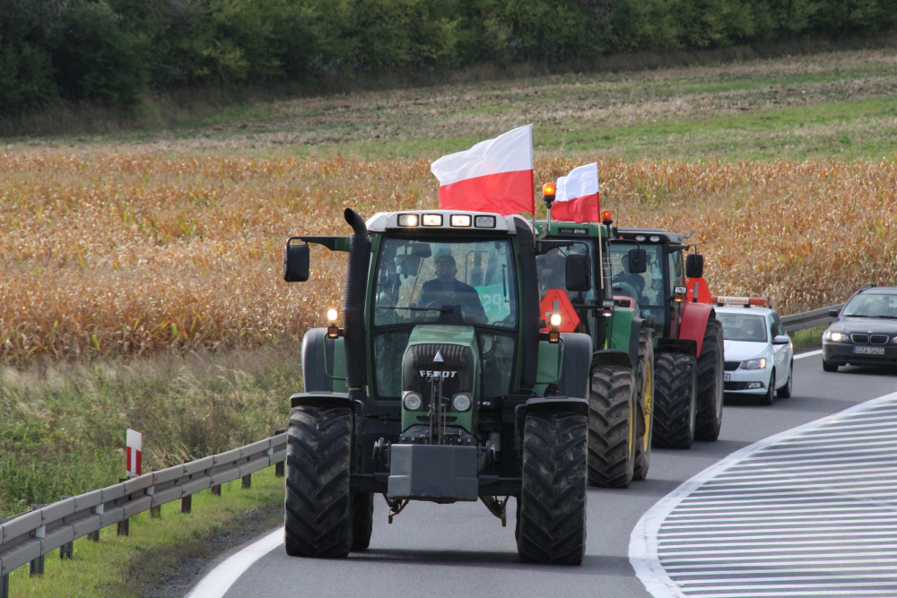 Środowy protest na ósemce.