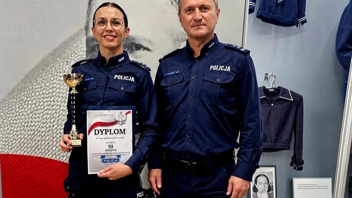 Katarzyna Iwańciów z Ząbkowic Śląskich znów na podium! III miejsce w wojewódzkim konkursie policjantów