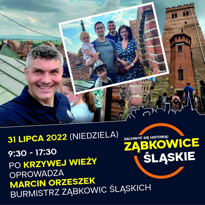 Po Krzywej Wieży z burmistrzem Ząbkowic  - Zdjęcie główne