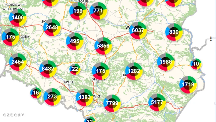 Powiat. Mapa pełna zagrożeń - Zdjęcie główne