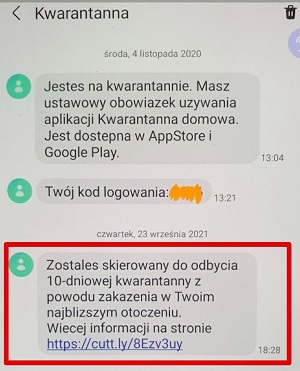 Uwaga na fałszywe SMS-y o kwarantannie - Zdjęcie główne