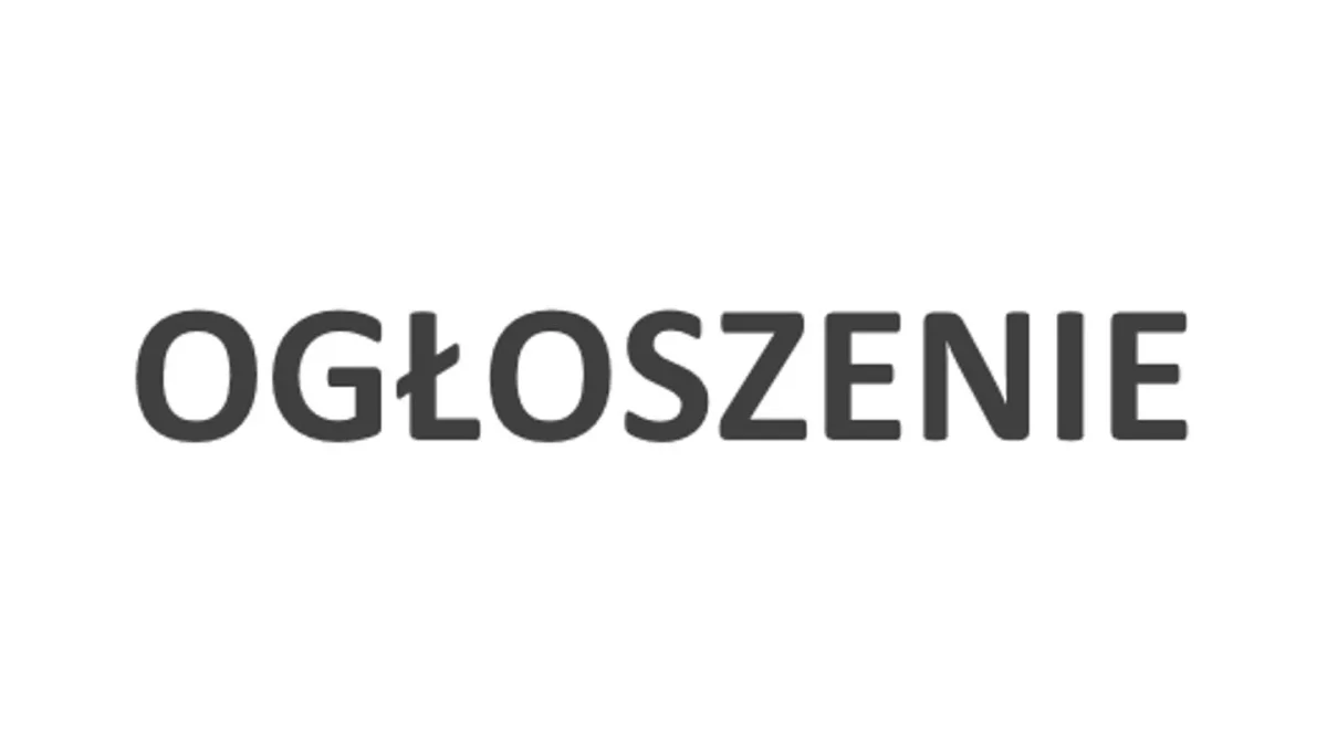 Ogłoszenie Burmistrza Kamieńca Ząbkowickiego - Zdjęcie główne