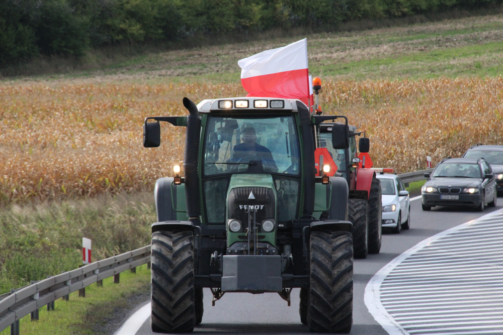 Środowy protest na ósemce.