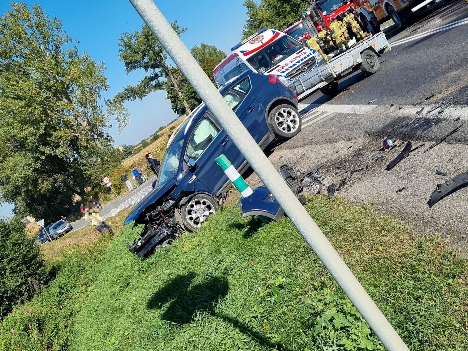 Powiat Ząbkowicki: Wypadek na krajowej ósemce - są poszkodowani