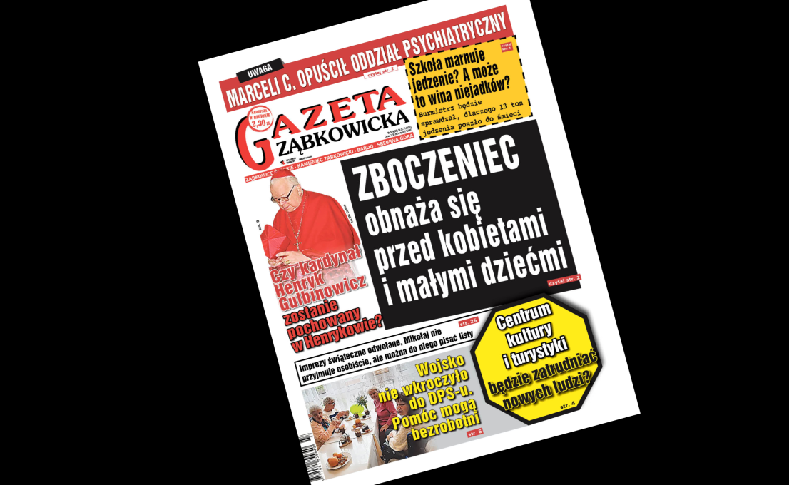 „Gazeta Ząbkowicka” z czwartku, 19 listopada  - Zdjęcie główne